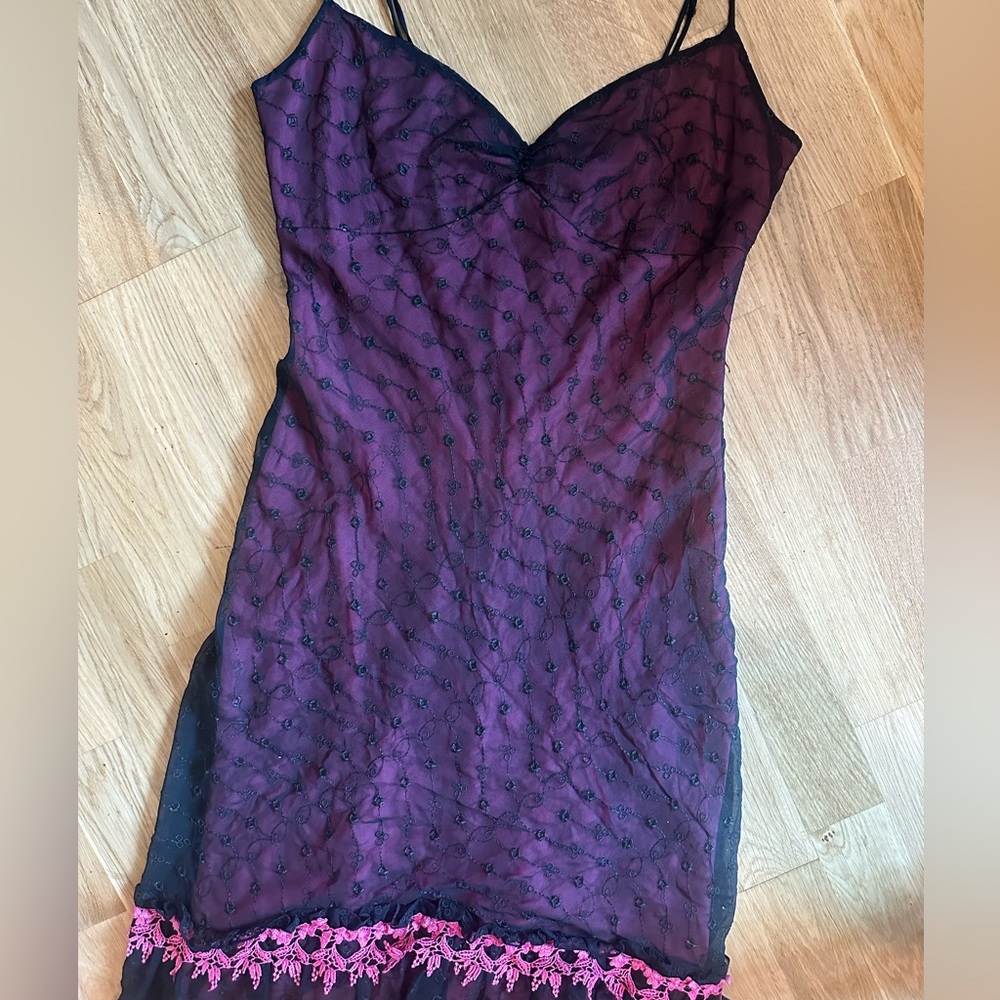 Betsey Johnson Silk Y2K Original Dress VGUC